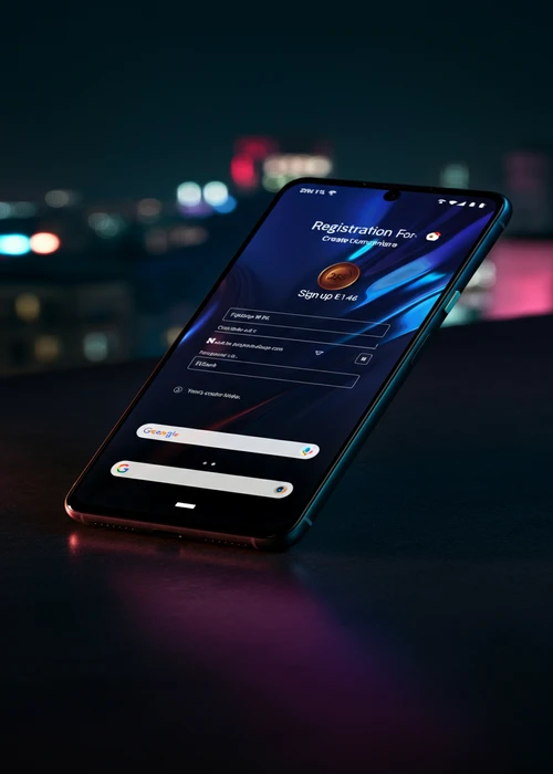 Interface du formulaire d'inscription Aphrodite Casino, affichant les champs pour e-mail, mot de passe et pays de résidence.